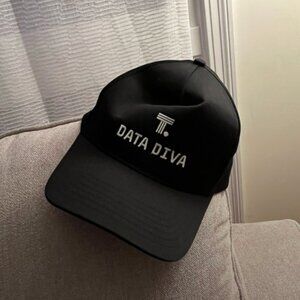 Black Data Diva One Size Unisex Baseball Casual Hat Cap